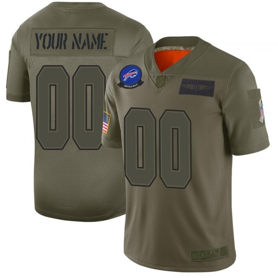 Men's Buffalo Bills ACTIVE PLAYER Custom Camo Salute To Service Limited Stitched Jersey
